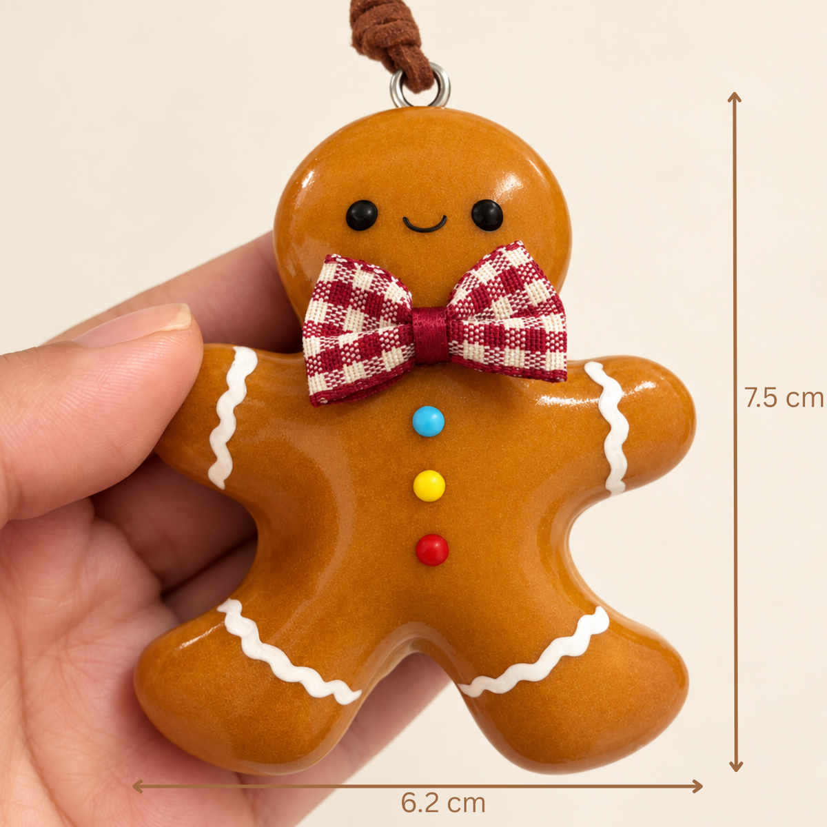 Gingerbread Buddies — Handmade Real Bread Christmas Ornaments