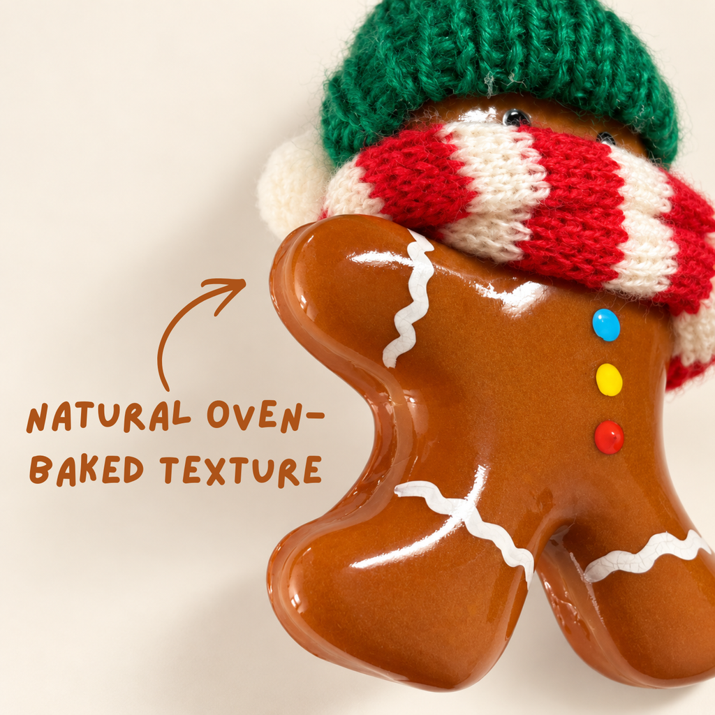 Gingerbread Buddies — Handmade Real Bread Christmas Ornaments