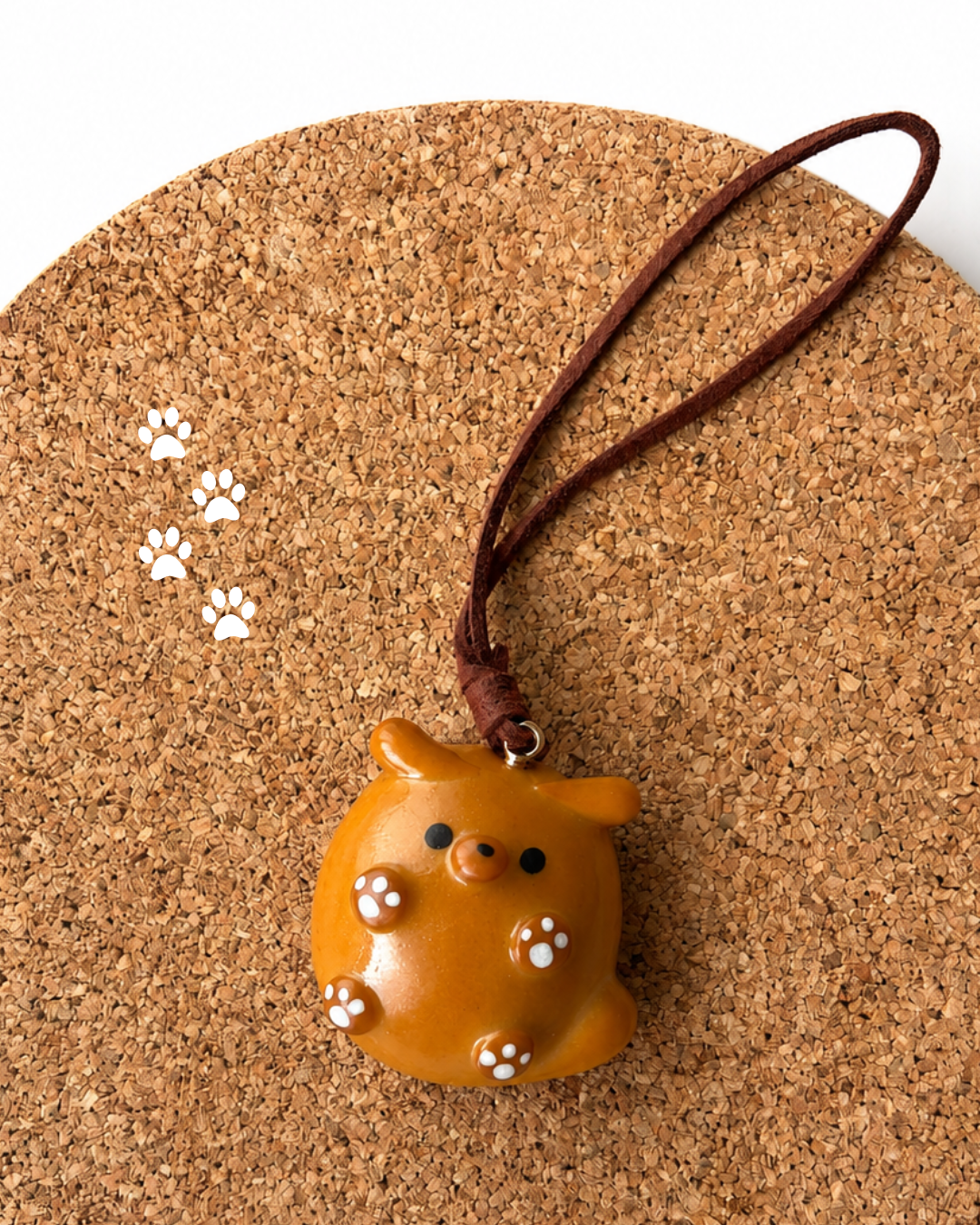 Piglet — Handmade Real Bread Bag Charm