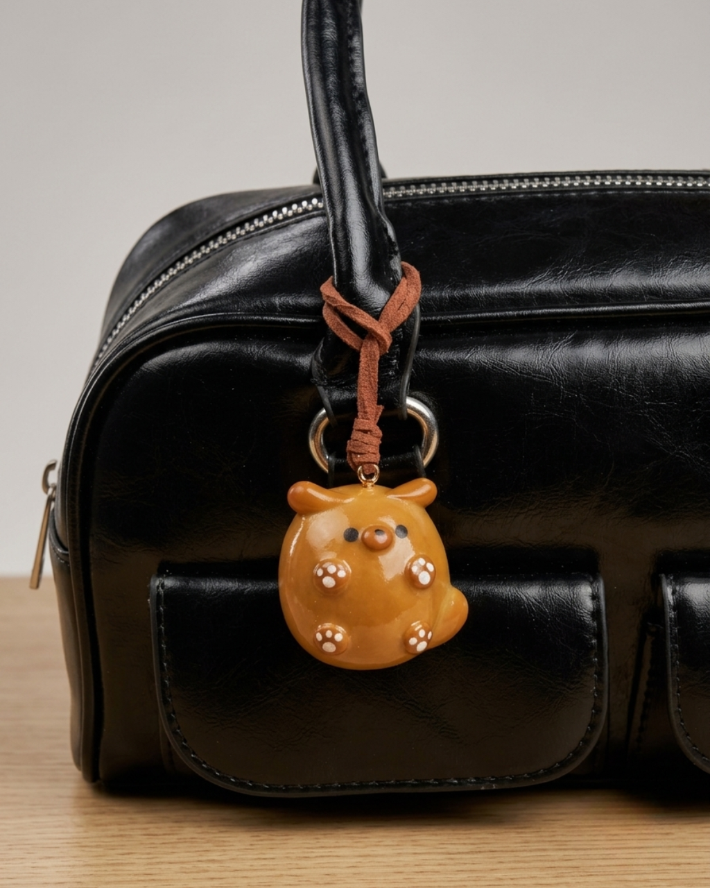 Piglet — Handmade Real Bread Bag Charm