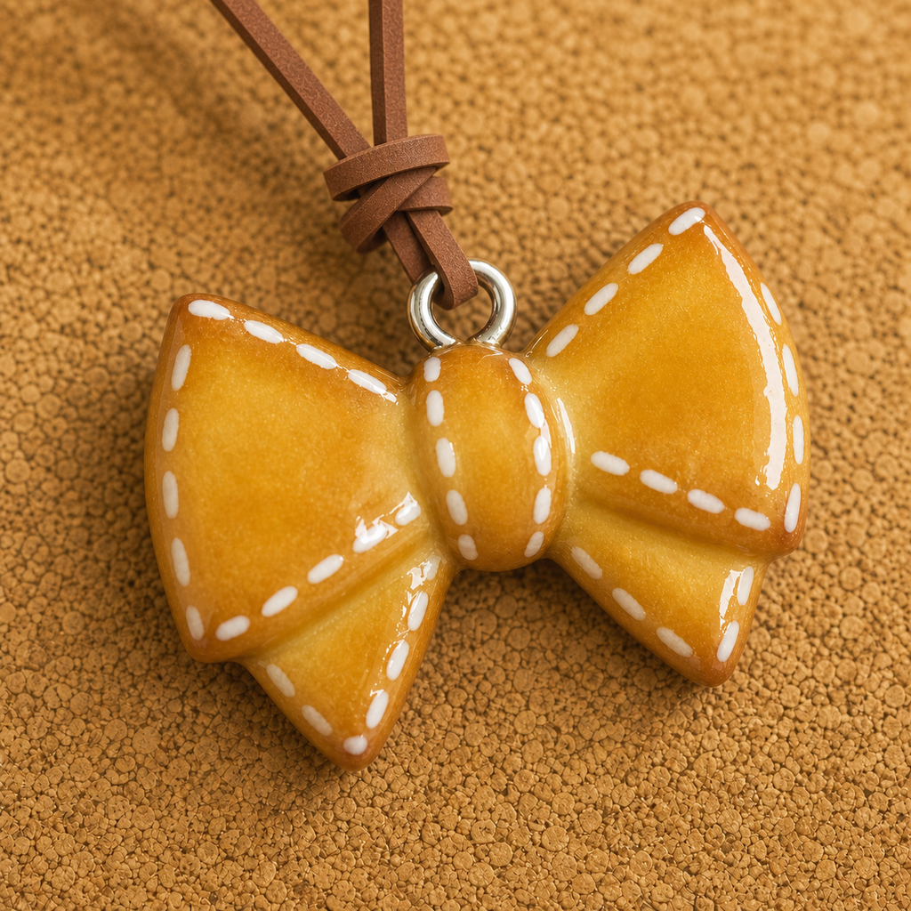 Detailed view of the Golden Bow Buddy charm