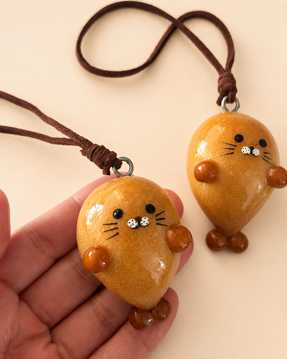 Little Seal Bread Bag Charm — Handmade Real Bread Art