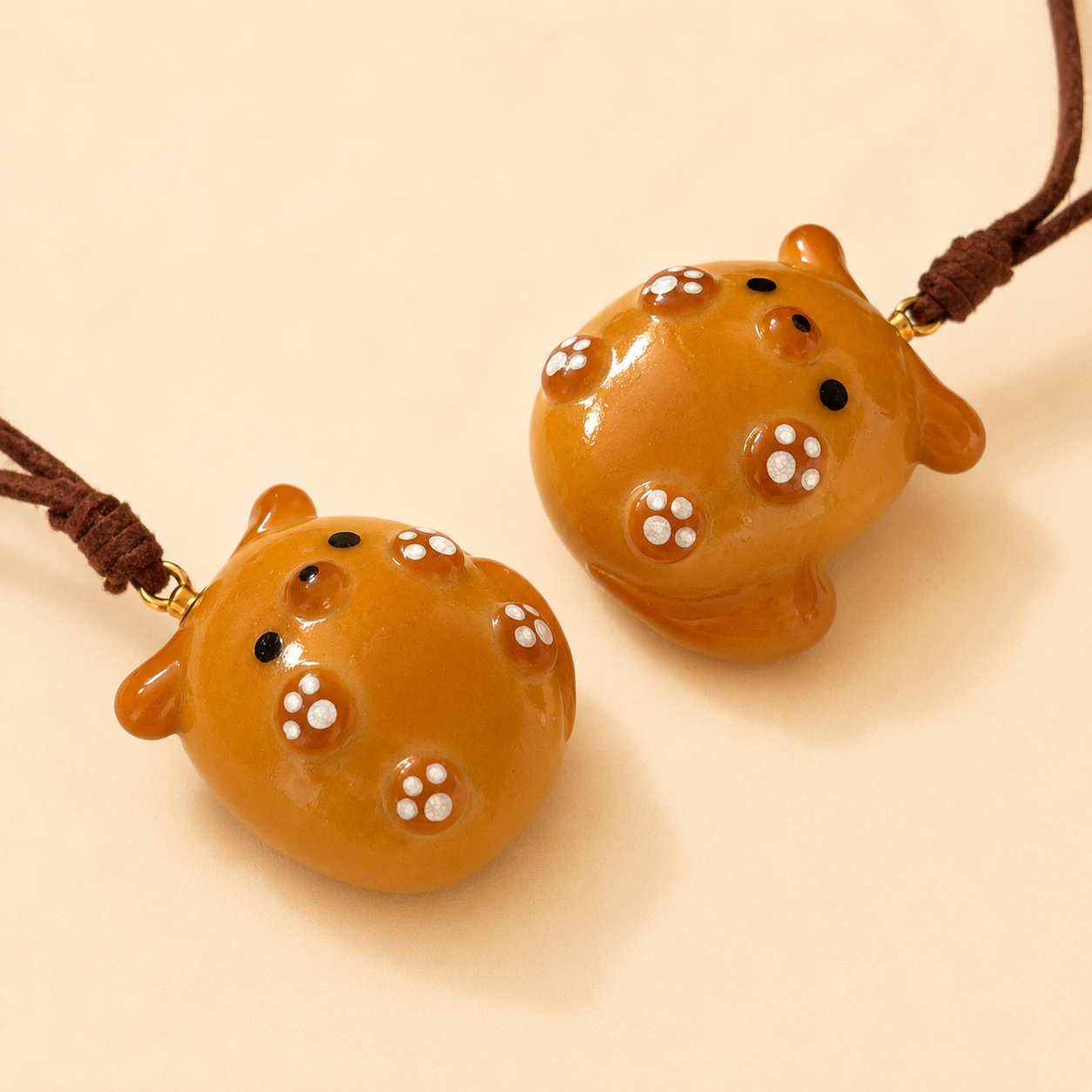 Piglet — Handmade Real Bread Bag Charm
