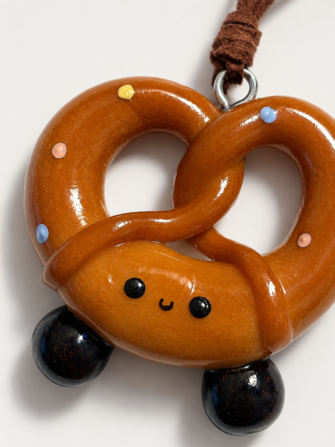 Sweet & Savoury Pretzel Pals — Handmade Real Bread Bag Charm & Magnet