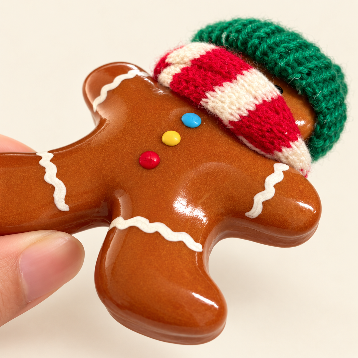 Gingerbread Buddies — Handmade Real Bread Christmas Ornaments