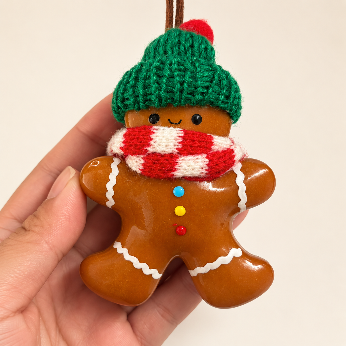 Gingerbread Buddies — Handmade Real Bread Christmas Ornaments