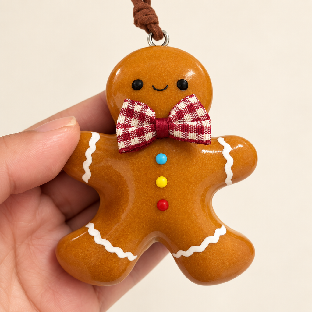 Gingerbread Buddies — Handmade Real Bread Christmas Ornaments